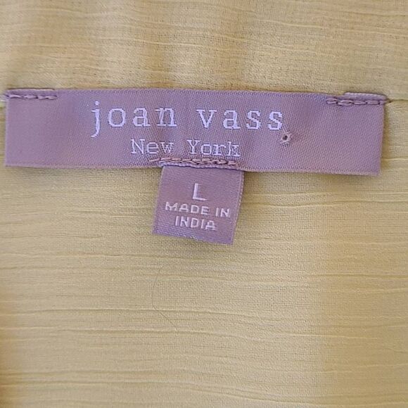 Joan Vass Womens Two Piece Embroidered Tunic and Tank Top Size L - Picture 3 of 12